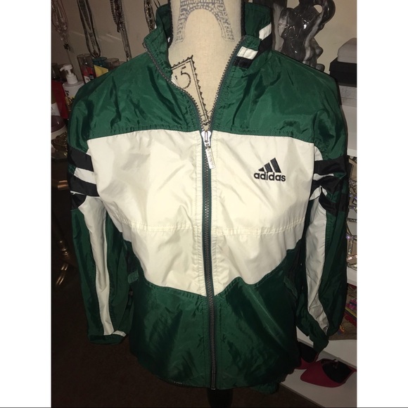 green adidas jacket vintage